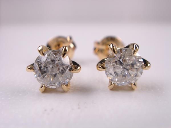 0.62ct Diamonds Earrings (EarYG-1)