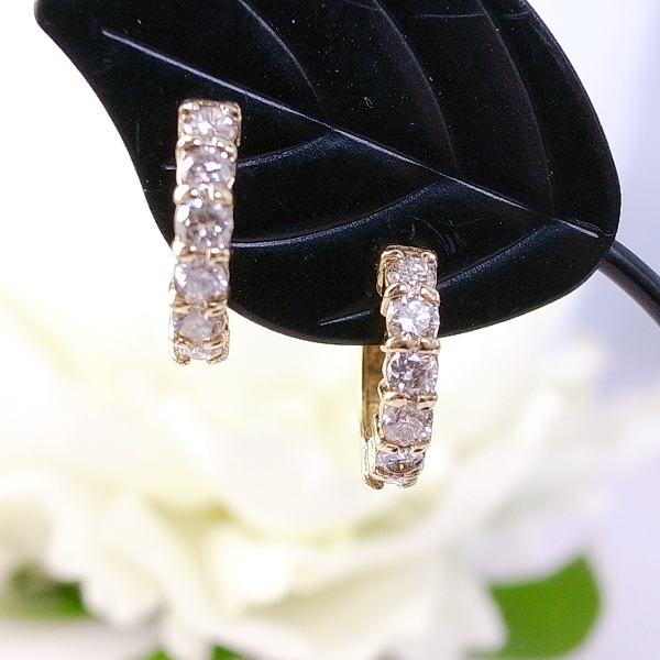 0.6ct Diamonds Earrings (EarYG-4)