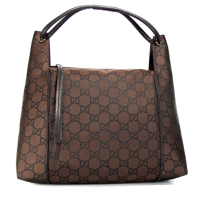 Gucci GG Nylon Logo Shoulder Bag